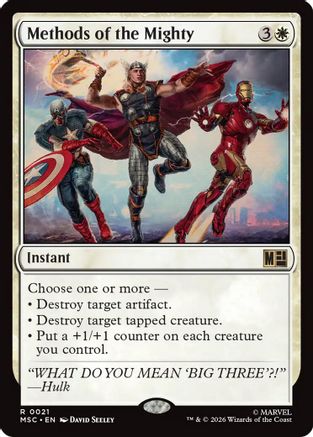 Image of Methods of the Mighty (MSC-021) - Commander: Marvel Super Heroes