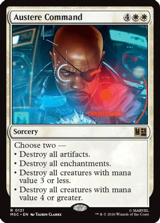 Image of Austere Command (MSC-121) - Commander: Marvel Super Heroes