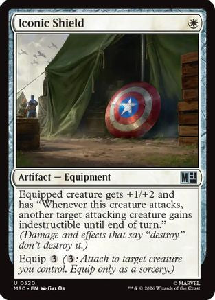 Image of Iconic Shield (MSC-520) - Commander: Marvel Super Heroes Foil