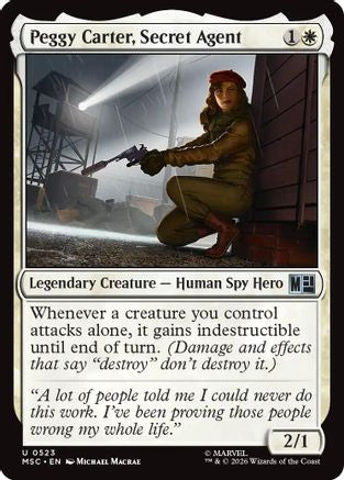 Image of Peggy Carter, Secret Agent (MSC-523) - Commander: Marvel Super Heroes Foil