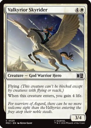 Image of Valkyrior Skyrider (MSC-525) - Commander: Marvel Super Heroes Foil