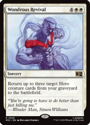 Image of Wondrous Revival (MSC-528) - Commander: Marvel Super Heroes