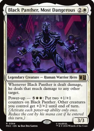 Image of Black Panther, Most Dangerous (MSC-584) - Commander: Marvel Super Heroes