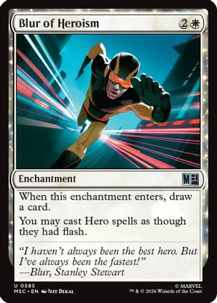 Image of Blur of Heroism (MSC-585) - Commander: Marvel Super Heroes