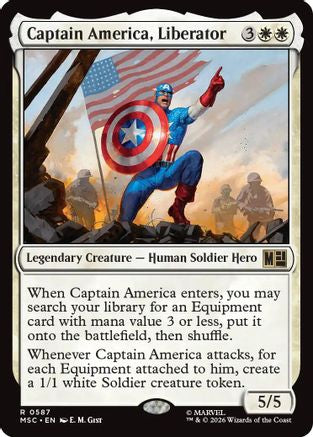 Image of Captain America, Liberator (MSC-587) - Commander: Marvel Super Heroes