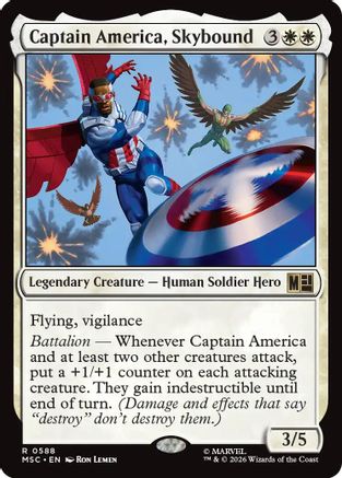 Image of Captain America, Skybound (MSC-588) - Commander: Marvel Super Heroes