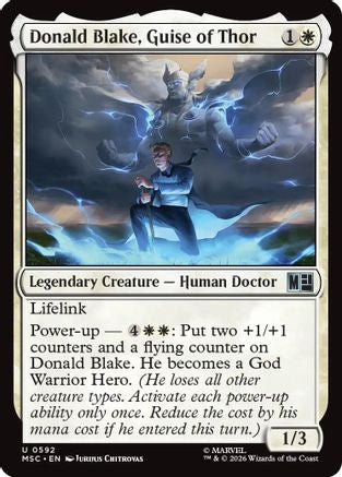 Image of Donald Blake, Guise of Thor (MSC-592) - Commander: Marvel Super Heroes