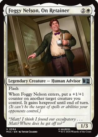 Image of Foggy Nelson, On Retainer (MSC-594) - Commander: Marvel Super Heroes