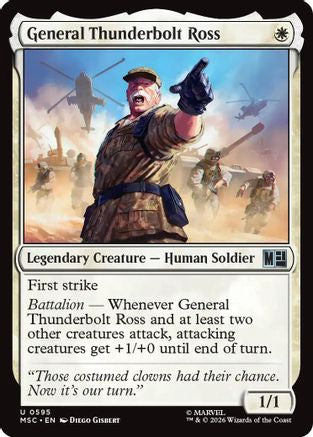 Image of General Thunderbolt Ross (MSC-595) - Commander: Marvel Super Heroes