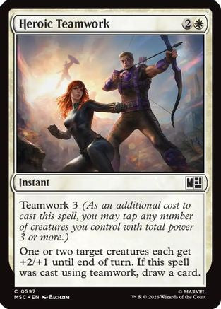 Image of Heroic Teamwork (MSC-597) - Commander: Marvel Super Heroes