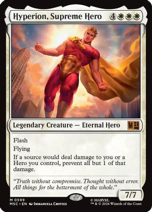 Image of Hyperion, Supreme Hero (MSC-599) - Commander: Marvel Super Heroes Foil