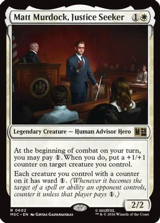 Image of Matt Murdock, Justice Seeker (MSC-602) - Commander: Marvel Super Heroes Foil