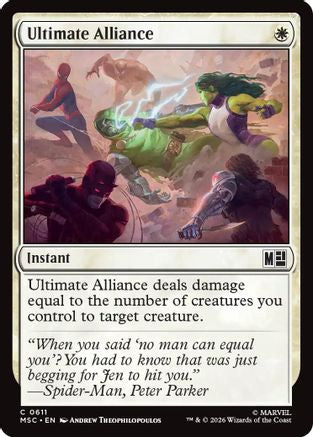 Image of Ultimate Alliance (MSC-611) - Commander: Marvel Super Heroes Foil