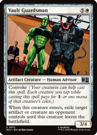 Image of Vault Guardsman (MSC-612) - Commander: Marvel Super Heroes Foil