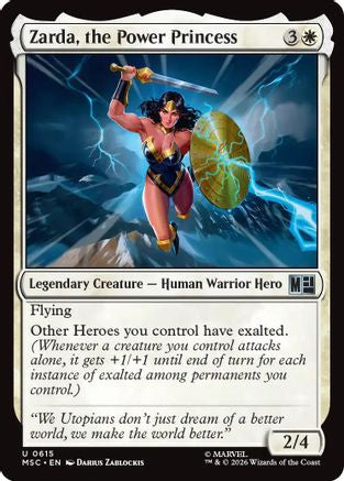 Image of Zarda, the Power Princess (MSC-615) - Commander: Marvel Super Heroes