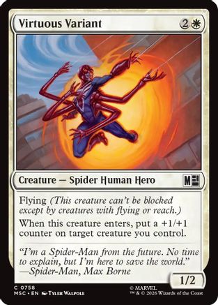 Image of Virtuous Variant (MSC-758) - Commander: Marvel Super Heroes Foil