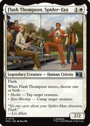 Image of Flash Thompson, Spider-Fan (MSC-772) - Commander: Marvel Super Heroes