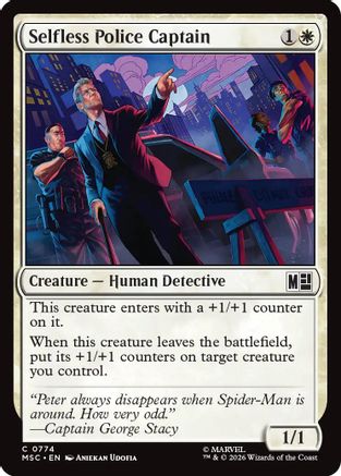 Image of Selfless Police Captain (MSC-774) - Commander: Marvel Super Heroes Foil