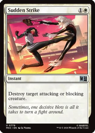 Image of Sudden Strike (MSC-779) - Commander: Marvel Super Heroes Foil