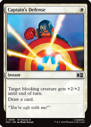 Image of Captain's Defense (0836) (MSC-836) - Commander: Marvel Super Heroes