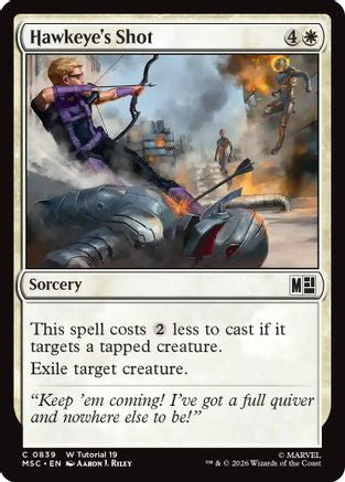 Image of Hawkeye's Shot (0839) (MSC-839) - Commander: Marvel Super Heroes