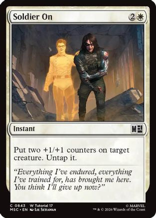 Image of Soldier On (0843) (MSC-843) - Commander: Marvel Super Heroes