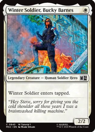 Image of Winter Soldier, Bucky Barnes (0845) (MSC-845) - Commander: Marvel Super Heroes