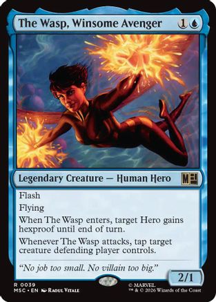 Image of The Wasp, Winsome Avenger (MSC-039) - Commander: Marvel Super Heroes