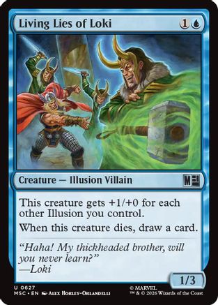 Image of Living Lies of Loki (MSC-627) - Commander: Marvel Super Heroes Foil