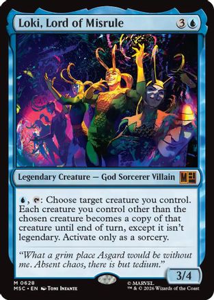 Image of Loki, Lord of Misrule (MSC-628) - Commander: Marvel Super Heroes Foil