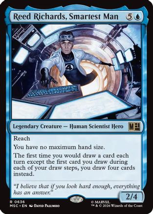 Image of Reed Richards, Smartest Man (MSC-636) - Commander: Marvel Super Heroes