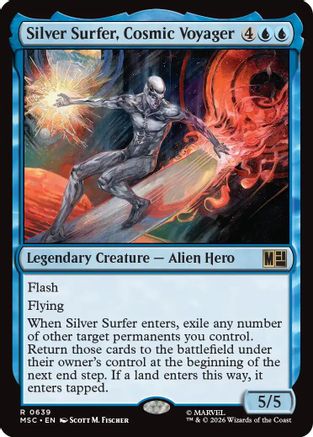 Image of Silver Surfer, Cosmic Voyager (MSC-639) - Commander: Marvel Super Heroes Foil