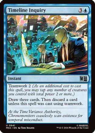 Image of Timeline Inquiry (MSC-641) - Commander: Marvel Super Heroes Foil
