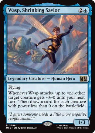 Image of Wasp, Shrinking Savior (MSC-646) - Commander: Marvel Super Heroes