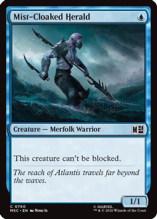 Image of Mist-Cloaked Herald (MSC-760) - Commander: Marvel Super Heroes Foil
