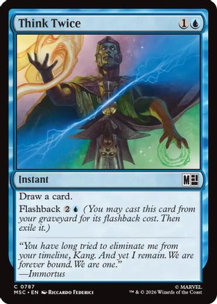Image of Think Twice (MSC-787) - Commander: Marvel Super Heroes Foil