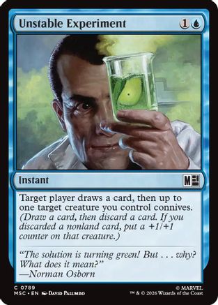 Image of Unstable Experiment (MSC-789) - Commander: Marvel Super Heroes Foil
