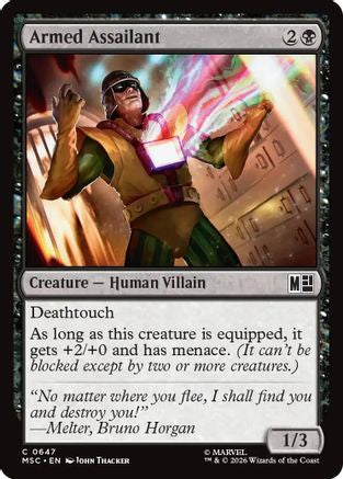 Image of Armed Assailant (MSC-647) - Commander: Marvel Super Heroes Foil