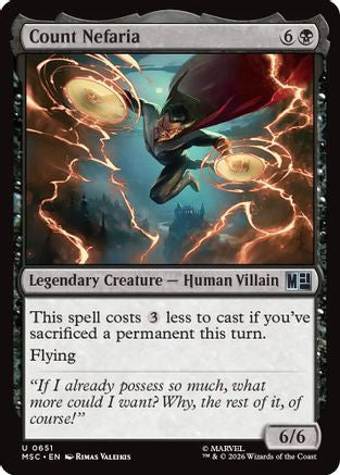 Image of Count Nefaria (MSC-651) - Commander: Marvel Super Heroes Foil