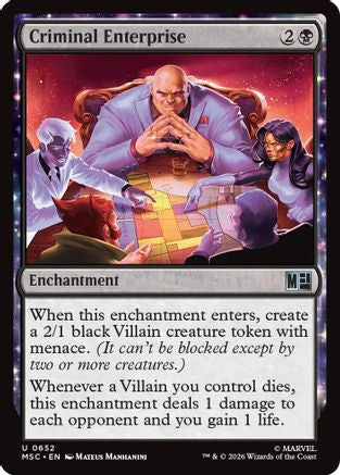 Image of Criminal Enterprise (MSC-652) - Commander: Marvel Super Heroes