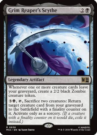 Image of Grim Reaper's Scythe (MSC-658) - Commander: Marvel Super Heroes Foil