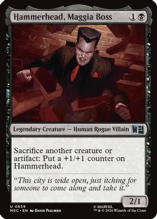 Image of Hammerhead, Maggia Boss (MSC-659) - Commander: Marvel Super Heroes Foil