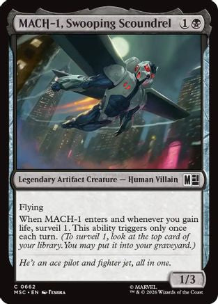 Image of MACH-1, Swooping Scoundrel (MSC-662) - Commander: Marvel Super Heroes
