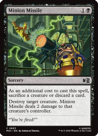 Image of Minion Missile (MSC-663) - Commander: Marvel Super Heroes Foil