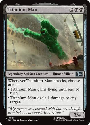 Image of Titanium Man (MSC-667) - Commander: Marvel Super Heroes Foil