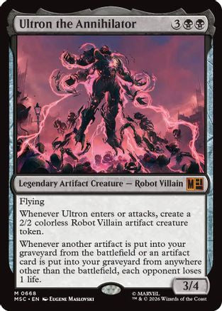 Image of Ultron the Annihilator (MSC-668) - Commander: Marvel Super Heroes Foil