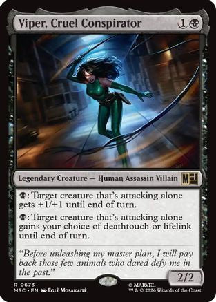 Image of Viper, Cruel Conspirator (MSC-673) - Commander: Marvel Super Heroes