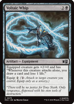 Image of Voltaic Whip (MSC-675) - Commander: Marvel Super Heroes