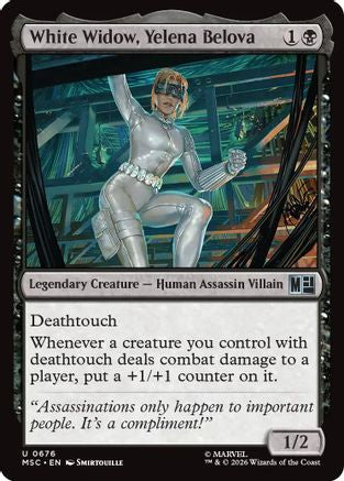 Image of White Widow, Yelena Belova (MSC-676) - Commander: Marvel Super Heroes Foil