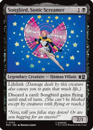 Image of Songbird, Sonic Screamer (MSC-762) - Commander: Marvel Super Heroes